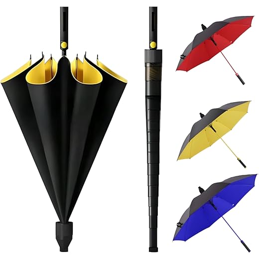 Edtepy Large Windproof Golf Umbrella Multicolor