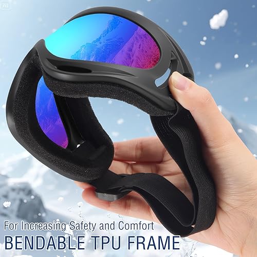 Miniatura 5 de OXG 2 Pack Snowboard Ski Goggles for Men, UV400 Protection Snow Goggles for Kids Youth Adult