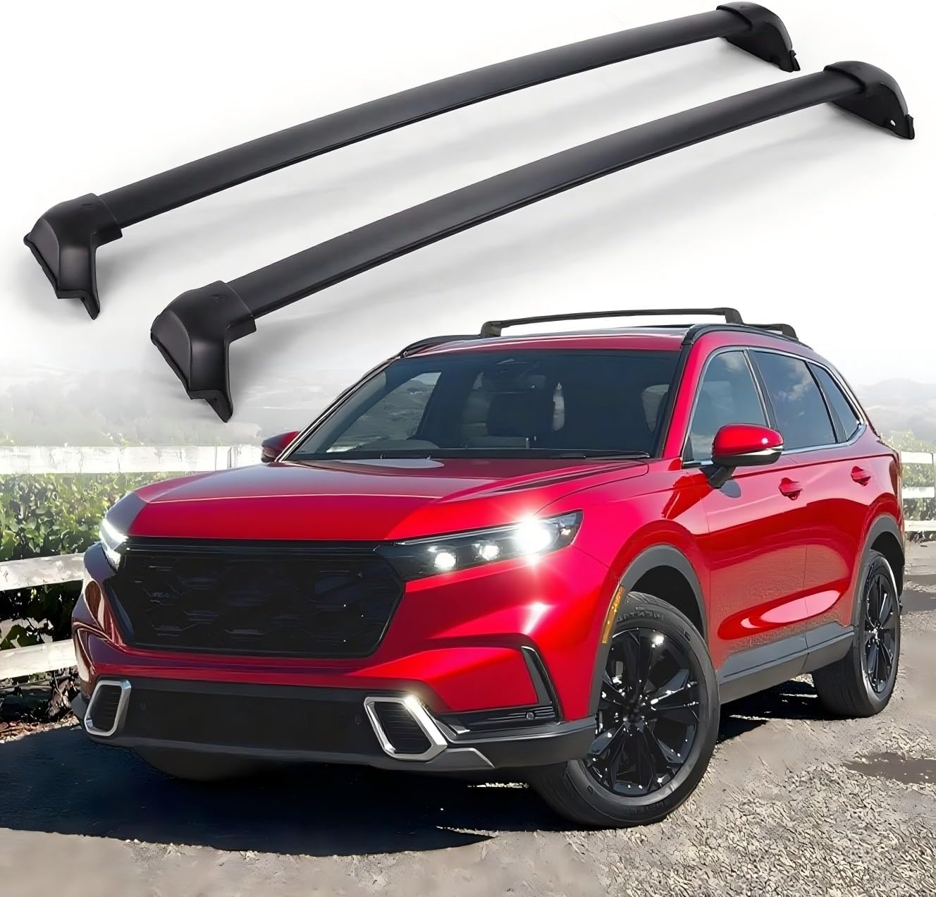 220 LBS Roof Rack Cross Bars for 2023 2024 2025 2026 Honda CRV CR-V Sport Hybrid,Aluminum Crossbar Cargo Carriers Luggage Rack Rails Rooftop Accessories Canoe Kayak Bike Snowboard Skiboard