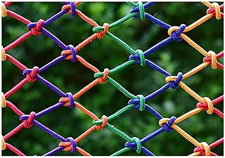 Rope Net Protection Safety Net Braided Nylon Rope Long Rope Small Rope Nylon Rope Garden Rope Net Safety Net Rope Rope Net Garden Fence Net Home Rope Net for Easy Loading and Unloading(Size:1x4m)