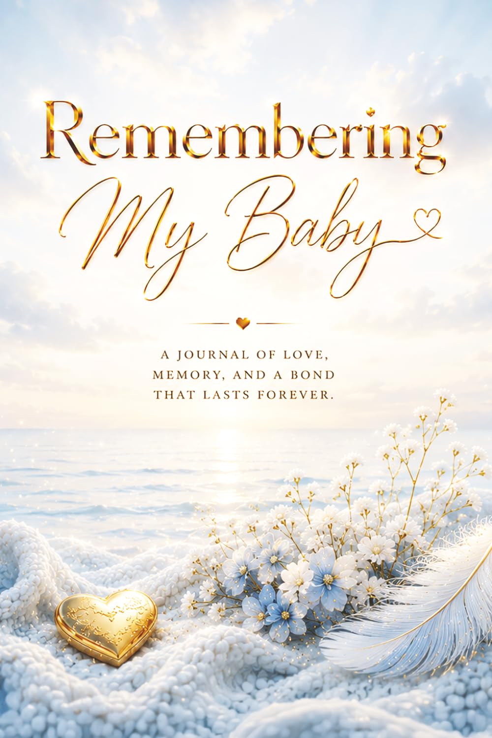 Remembering My Baby — A Journal for Love, Loss and Remembrance: Guided Prompts for Reflection and Healing – With Memory Pages, Letter Writing, and ... Gift for Someone Grieving. Blue Cover.