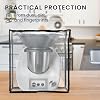 Funda kwmobile compatible con Thermomix TM5 / TM6 con Varoma - Caja de TPU transparente para máquina de cocina - Transparente/negro 5