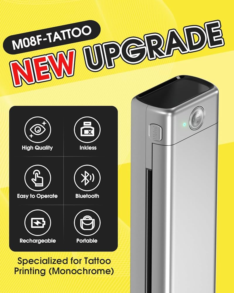 Amazon.com: Phomemo Tattoo Stencil Printer, M08F Wireless Thermal Amazon.com: Phomemo Tattoo Stencil Printer, M08F Wireless Thermal