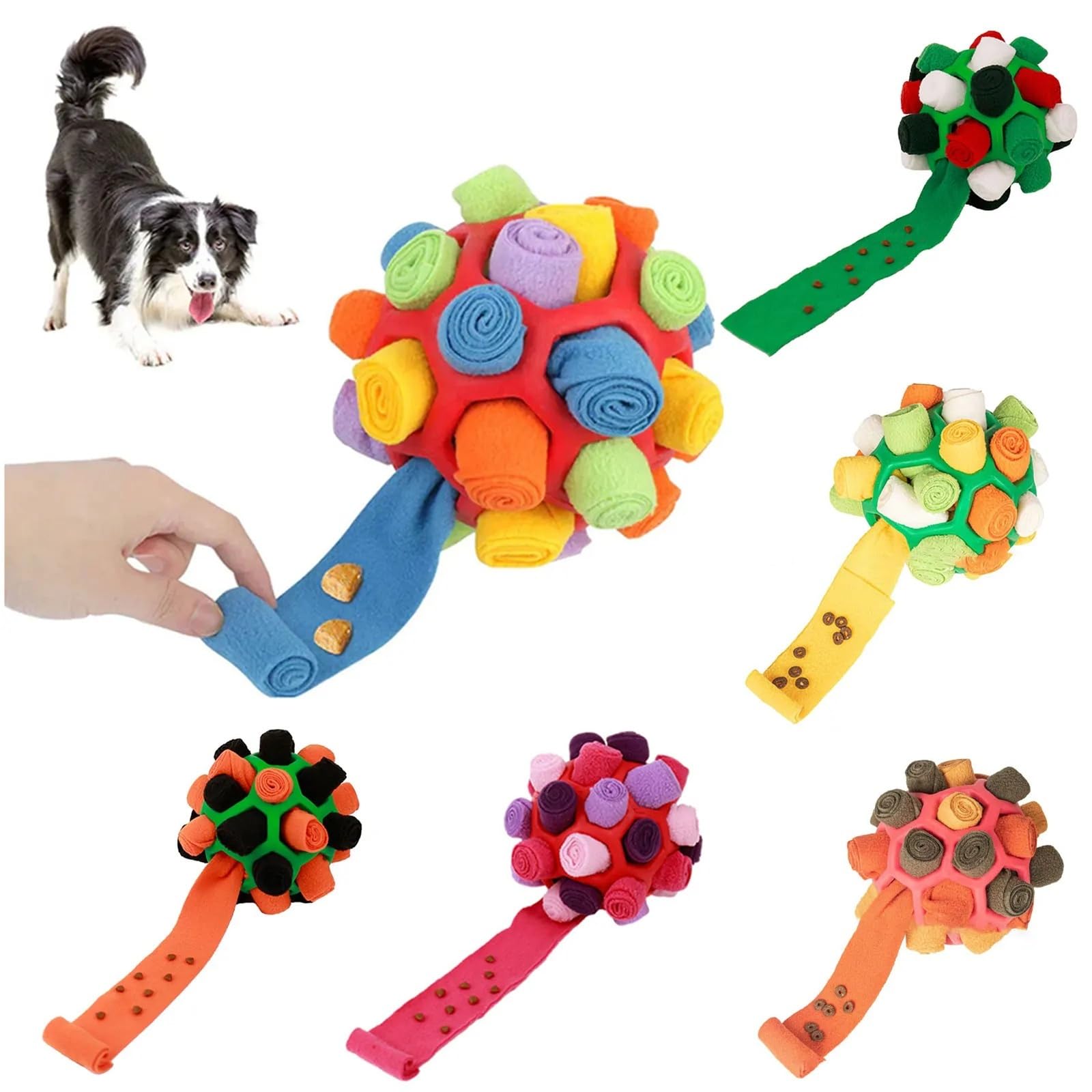 Schnüffelball für Hunde, innovatives Haustier-Schüttel-Trainingsspielzeug für Haustier-Training, Zahnreinigung, Kauspielzeug für Welpen, lindert Langeweile, Hundespielzeug