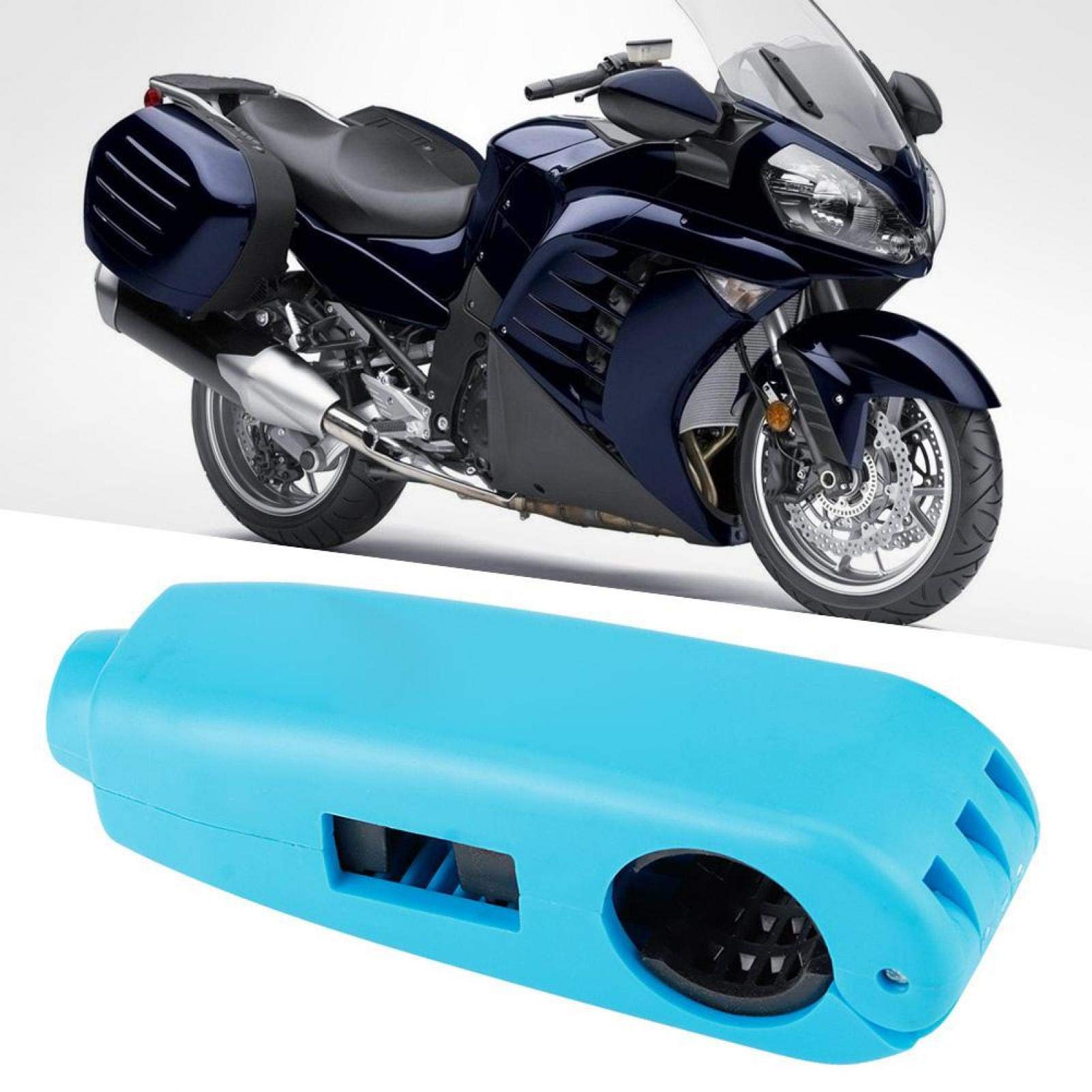 Fydun Motorcycle Lock? Handlebar Brake Lever Lock?Safety Lock Brake Throttle Grip Anti-Theft Universal for Motorcycle Scooter ATV (Blue)