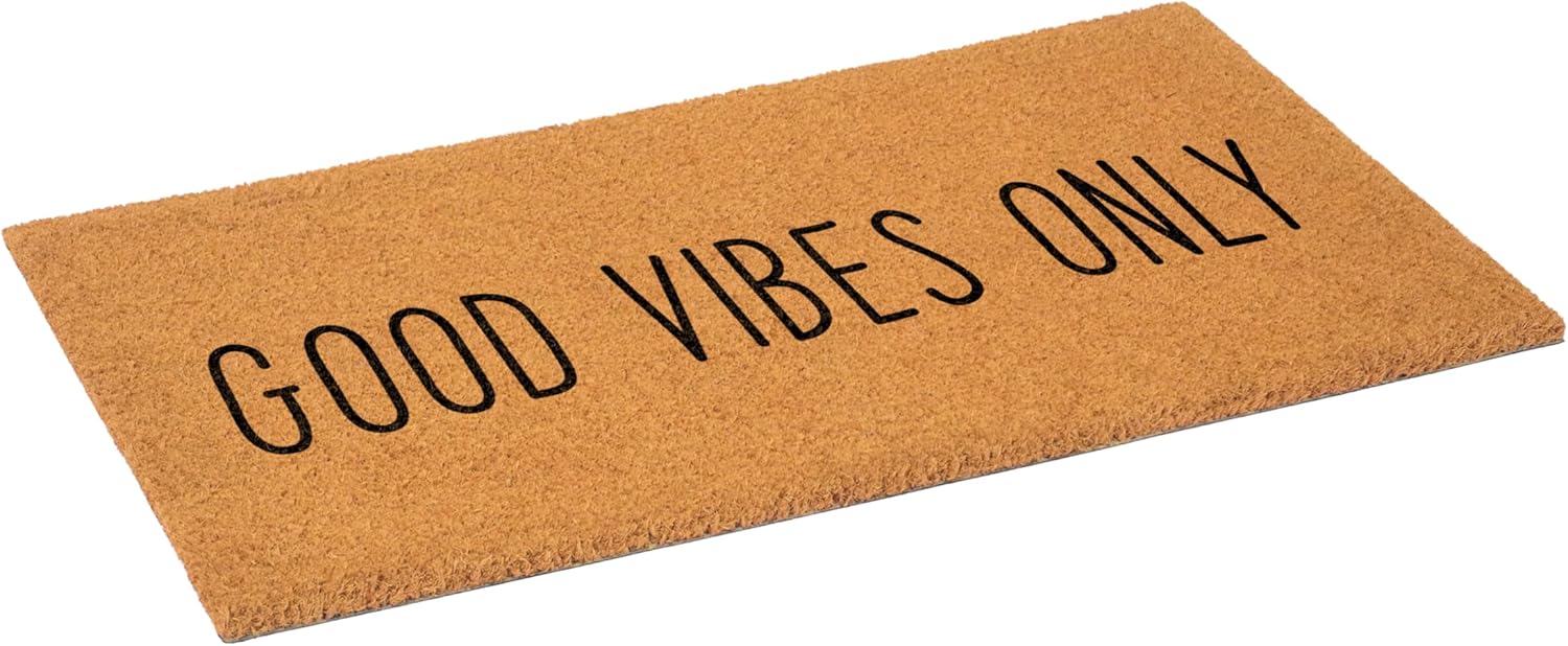Calloway Mills 110021729 Good Vibes Only Doormat, 17" x 29"