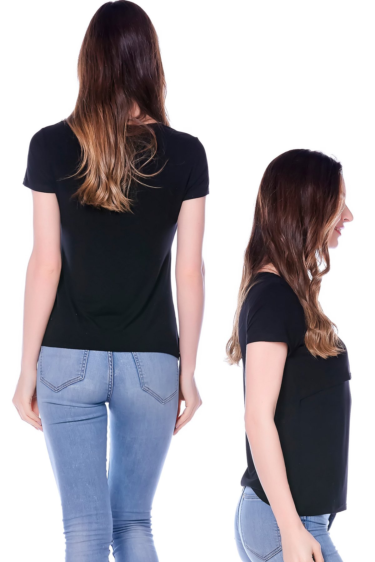 Smallshow Hauts d'allaitement pour Femmes, Chemises d'allaitement à Manches Courtes et à Superpositions