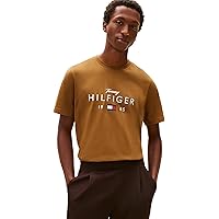 Tommy Hilfiger Maglietta da Uomo Brand Love Big Hilfiger Tee Mw0mw41455 S/S