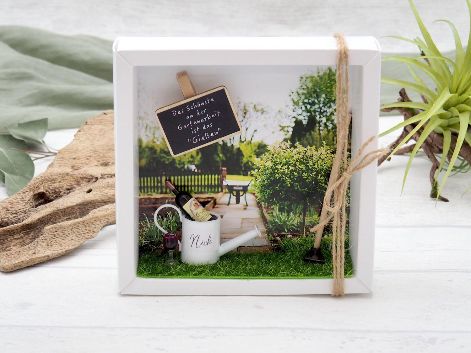 ZauberDeko Geldgeschenk Verpackung Personalisiert Garten Wein Gutschein Gartenzubehör Geschenk Küche, Haushalt & Wohnen