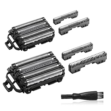 WES9032P Compatible with Panasonic arc 5 Replacement Blades,Outer Foil and Inner Blade Set WES9032P,ES-LV65 Replacement Blades and Foil Fit for Panasonic ARC5 Electric Razor for Men2PACK