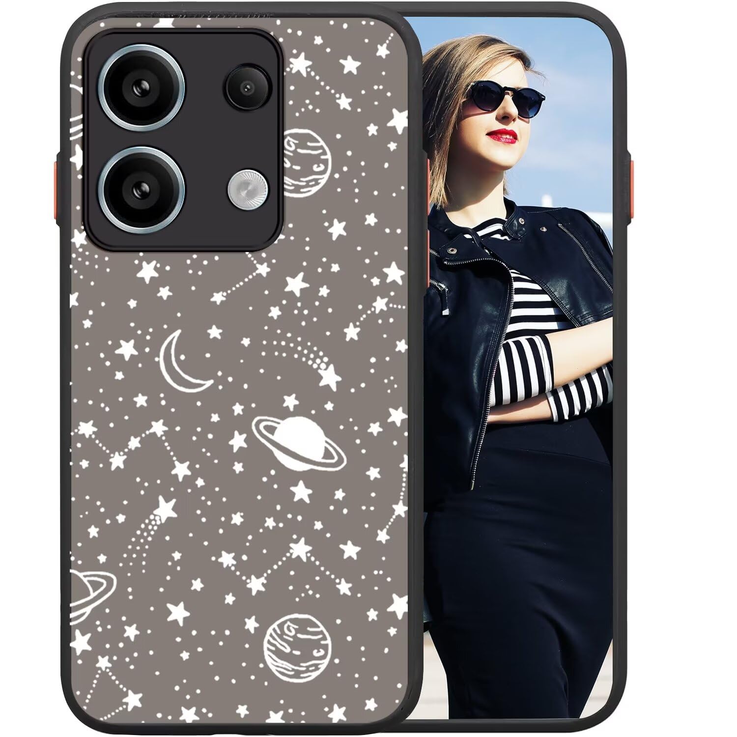 Coole Handyhülle Für Xiaomi Redmi Note 13 4G – Matte Silikonhülle Mit 3D-Rosen-Druck & Kameraschutz