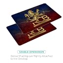 GoThriff IPL Cricket Theme Mouse Pad for PC | Anti-Slip Base, Overlock Stitched | Extended Gaming Mousepad Keyboard Mat | Cricket Fan Gift (RCB, Small) gallery image