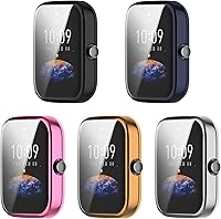 Vista 1 de Funda protectora de pantalla compatible con Amazfit Bip 3 Pro/Bip 3 Smart Watch Funda de TPU suave ultradelgado protector de pantalla para Amazfit