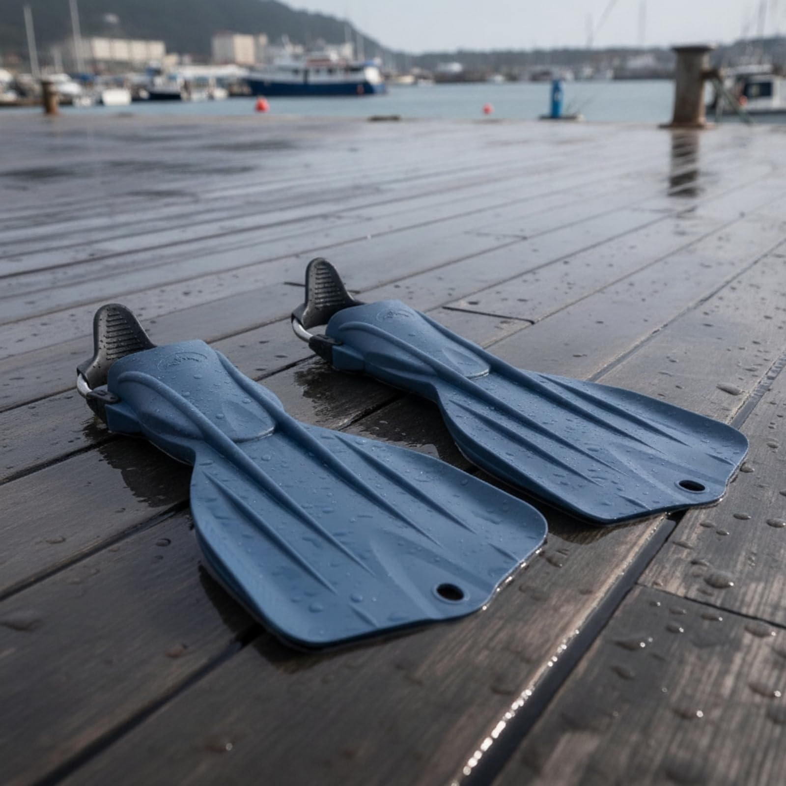 Qianly Pinna a Aperta Regolabili Pinna con Molla Medio-Lunghe per Diver, Immersioni Tecniche , Bianco , Piccola 35-38