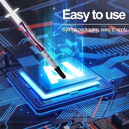 Miniatura 4 de HY880 - Kit de pasta térmica de 5.15 WMK 0.04 ozpieza, disipador térmico de alto rendimiento para CPU, procesador, todo el enfriador Master,