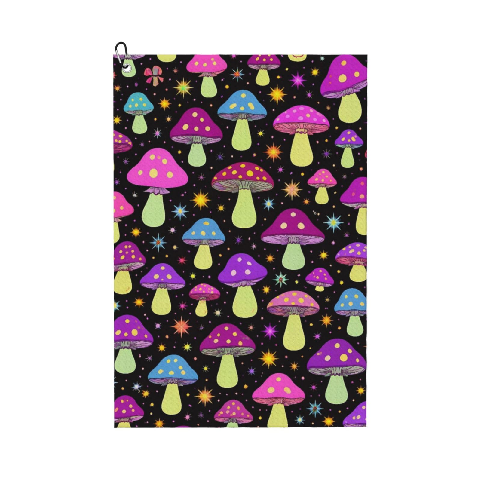 BSDFGSDD Gothic Magic Hippie Trippy Mushroom Golf Towel 24 x 16 inches