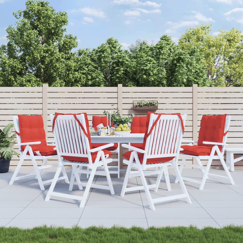 Coussin de chaise jardin rouge pour sublimer votre terrasse et balcon