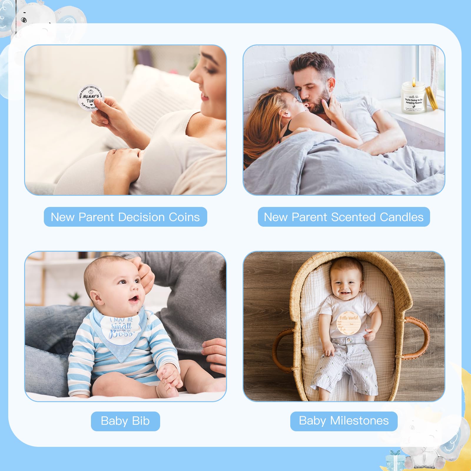 Juego de regalo para bebé, regalos para bebé, regalos para mamá nueva para mujeres