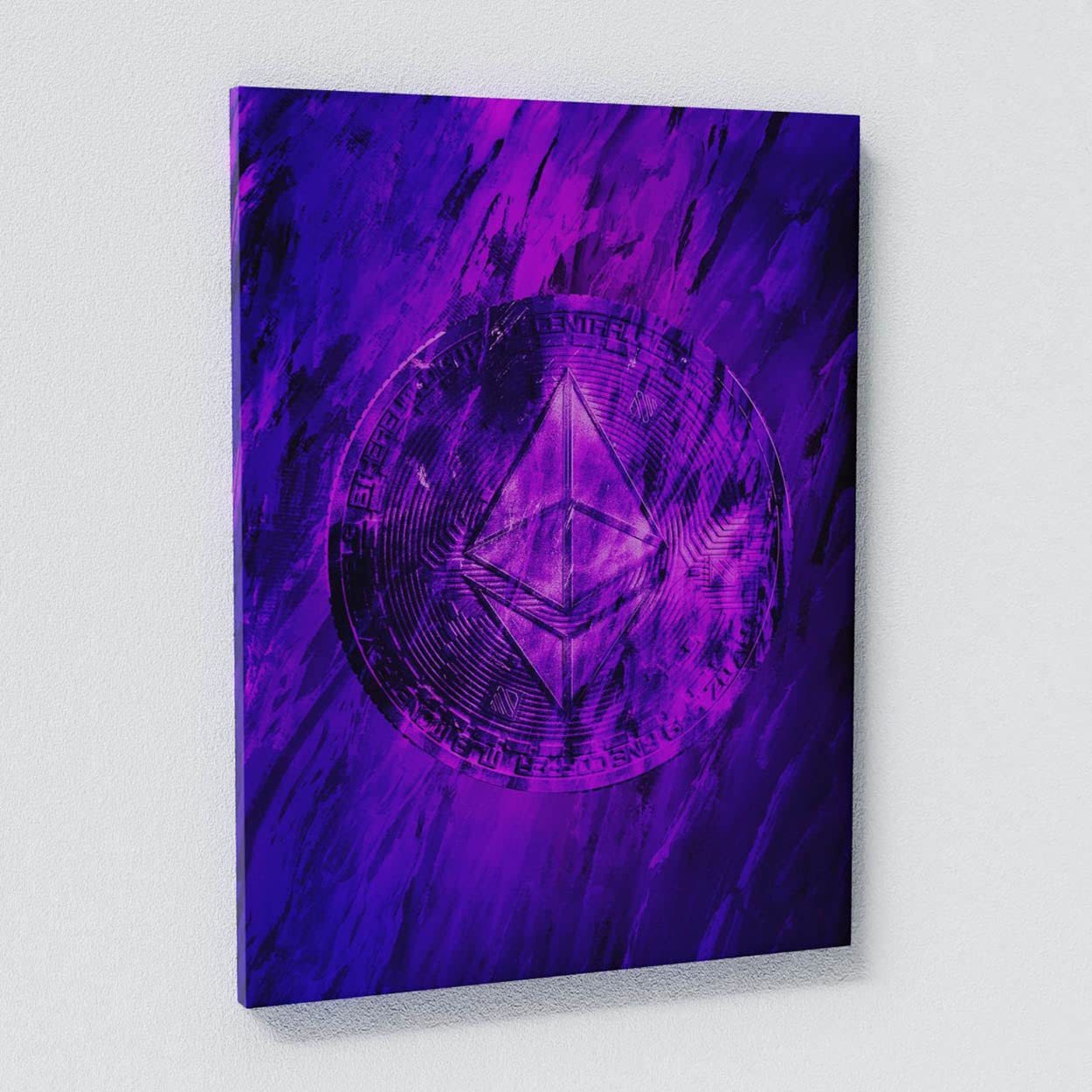 Amazon.com: Sense Canvas Arte abstracto de Bitcoin y Ethereum, tamaño  grande, 2x | 30 x 40 / 0.75 pulgadas - ETH BTC Bitcoin Crypto Money Trader  criptomoneda Bolsa de valores Decoración de