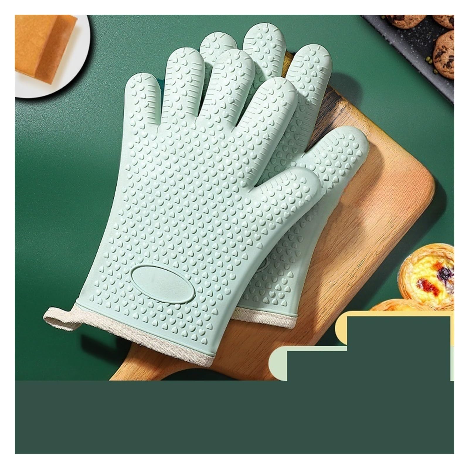 1 Paire De Gants Isolants Épais Anti-brûlure pour Cuisine