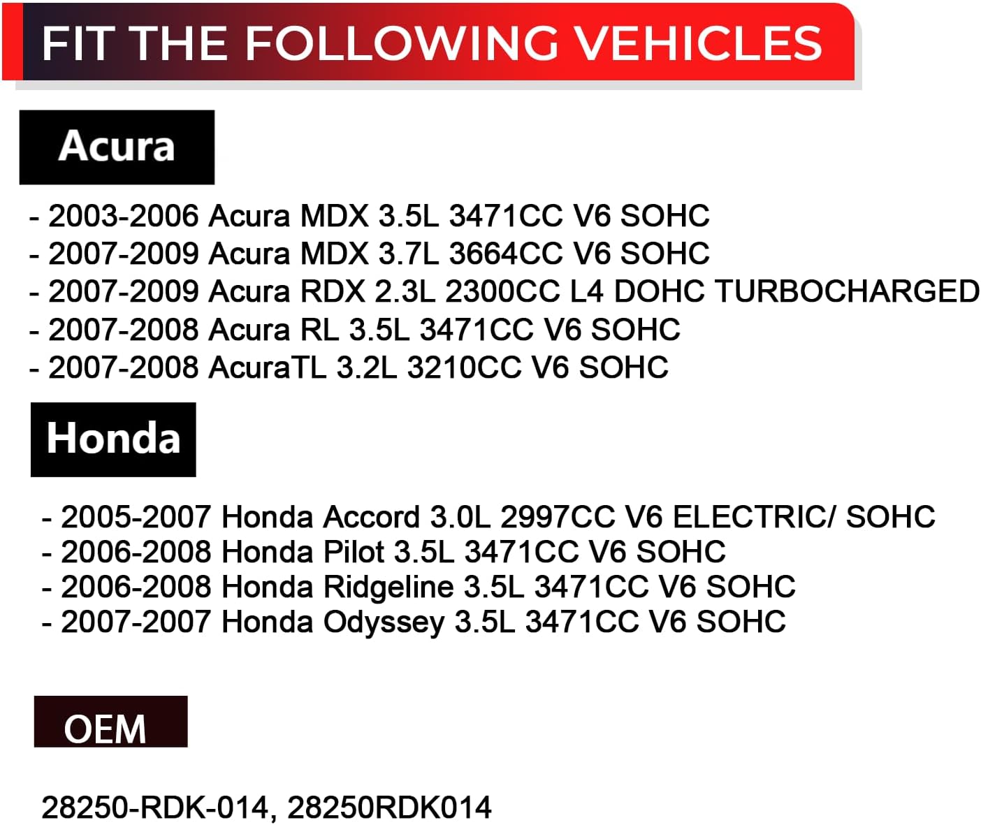 transmission dual linear shift solenoid valve with gasket compatible with honda accord odyssey pilot ridgeline, acura mdx rdx rl tl, replaces 28250-rdk-014 28250rdk014