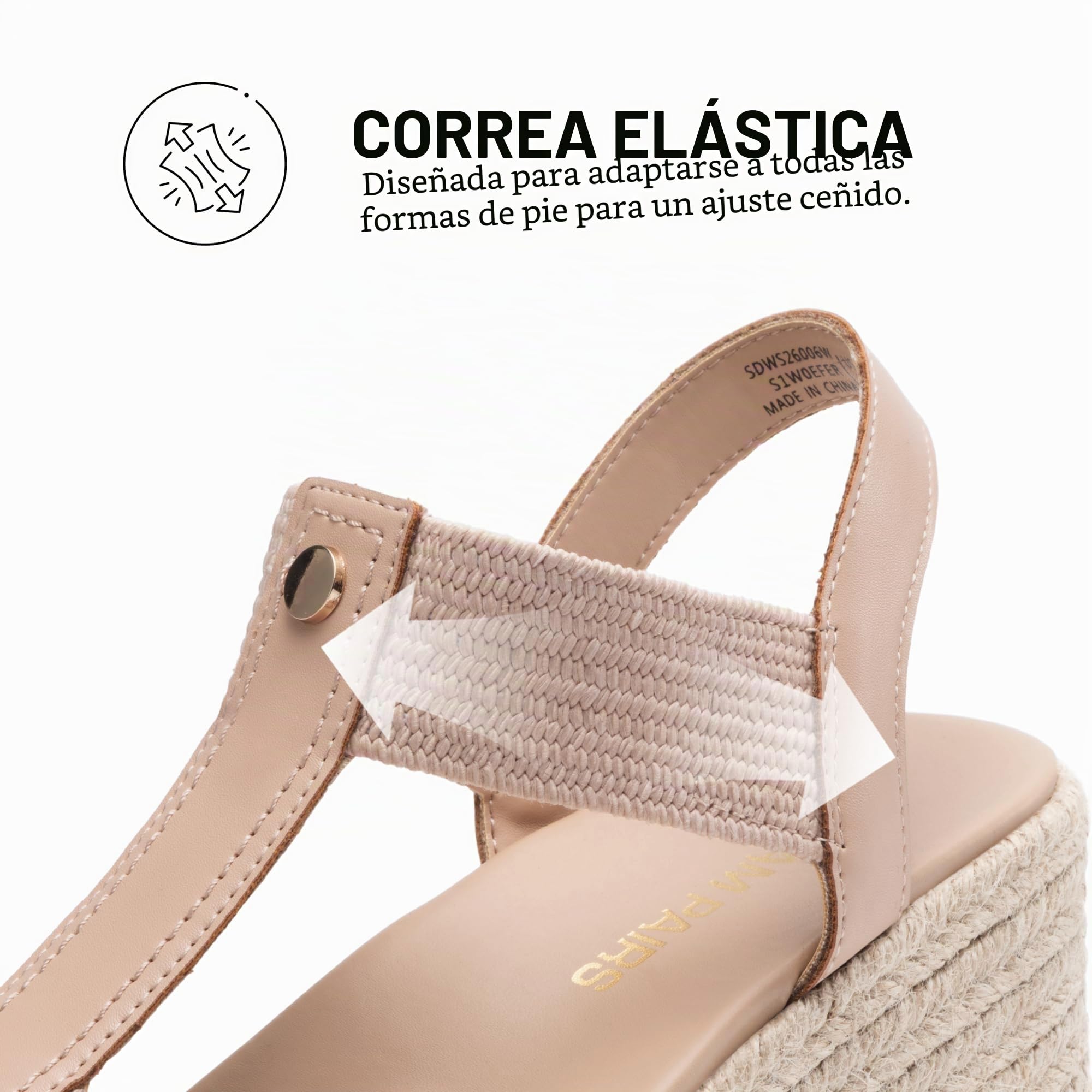 DREAM PAIRS Sandalias Cuña Plataforma