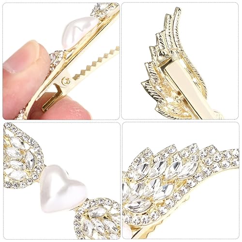 Miniatura 7 de 2 pinzas para el cabello con perlas de cristal, horquillas, accesorios para el cabello, accesorios para el cabello de boda, pasador de novia,