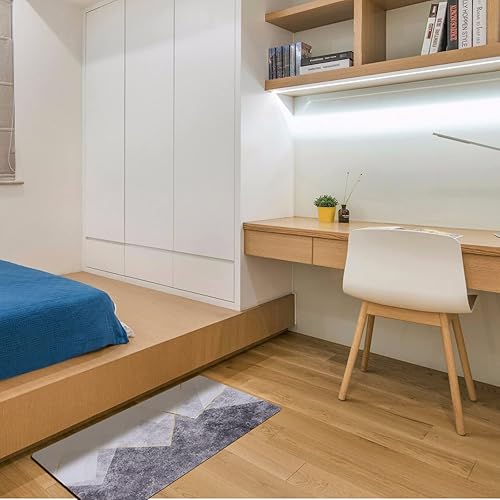 Miniatura 3 de Juego de 2 alfombras de cocina de 17 x 30 + 17 x 60 pulgadas, juego de 2 alfombras de cocina de PVC, impermeables, resistentes a las manchas de