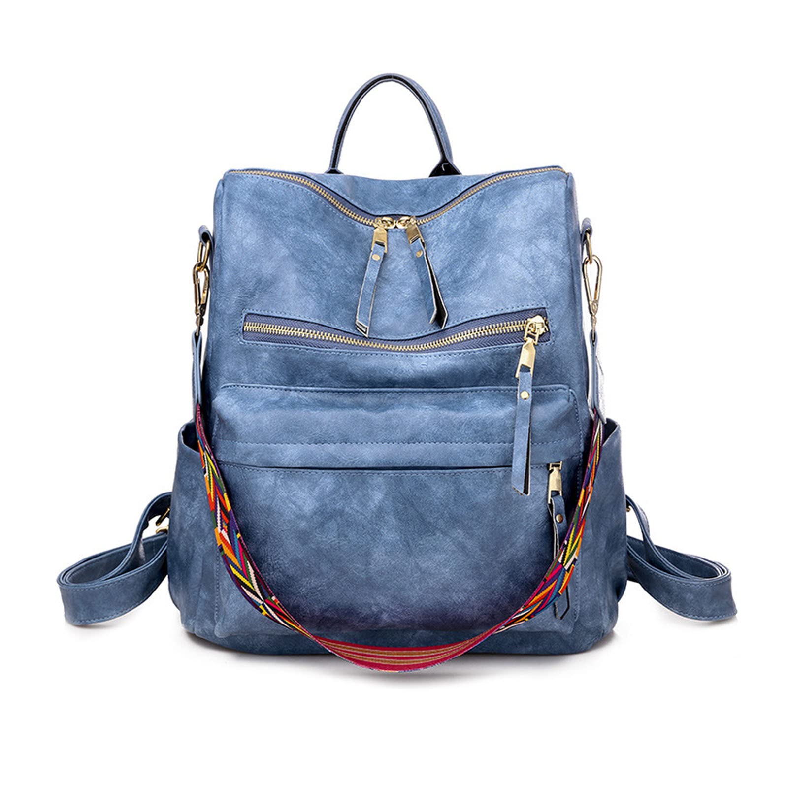 FANDARE Retro Bolsos Mochila Mujer Bolsa de Hombro Impermeable Bolso Mochilas Niña Bolsas Escolares Adolescente Casual Daypacks para Conmutar Outdoor Deporte Viaje 3 en 1 School Bag Durable PU
