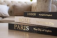 Vista 5 de Libros decorativos para decoración del hogar, hermoso juego de 3. Cajas decorativas, no páginas en el interior. Libros Decorativos para Mesa