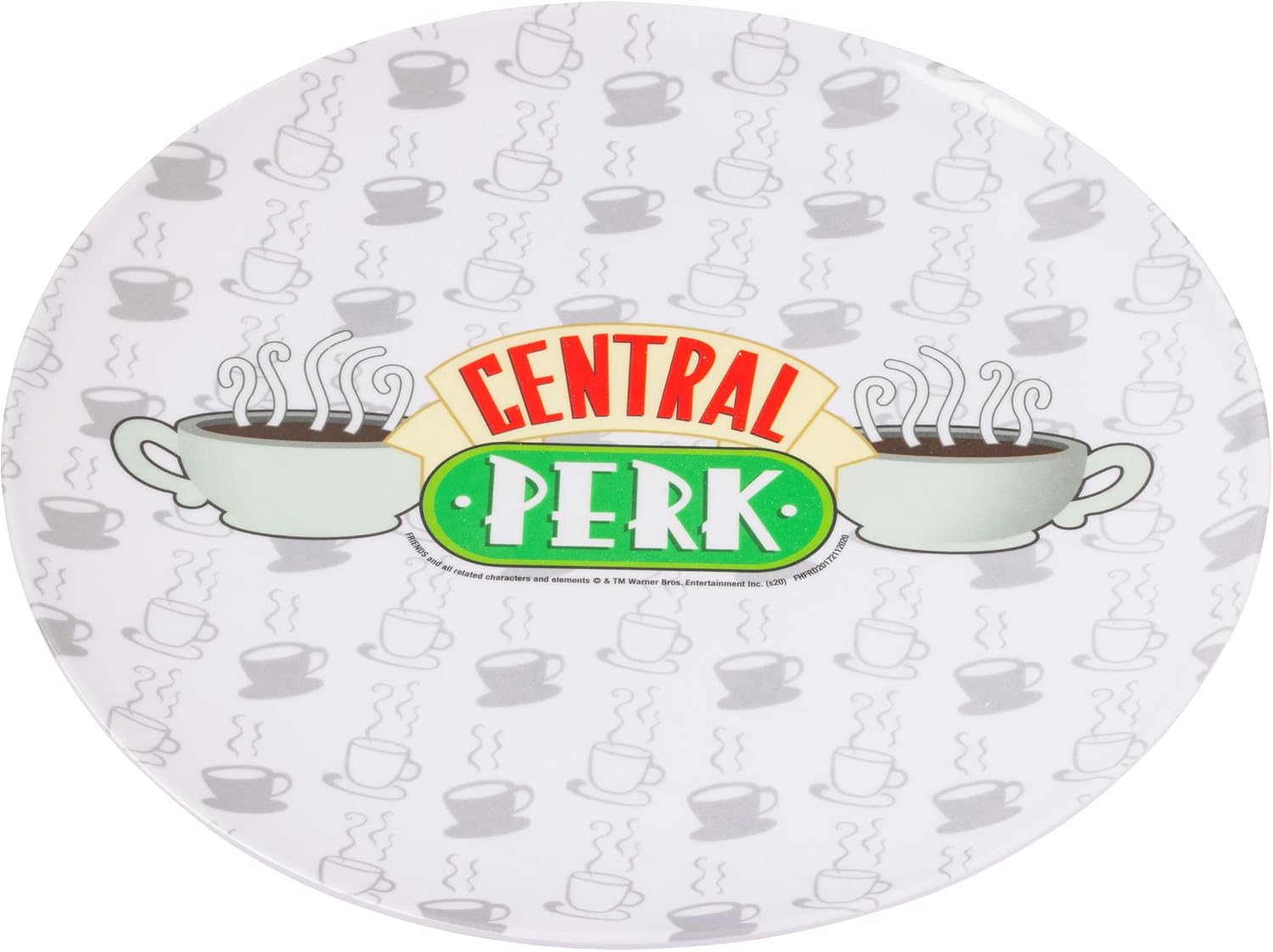 Silver Buffalo Friends Central Perk Logo 4 Pack Melamine Plate Food Set, 10 Inches