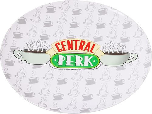Miniatura 2 de Silver Buffalo Friends Central Perk Logo - Juego de 4 platos de melamina, 10 pulgadas