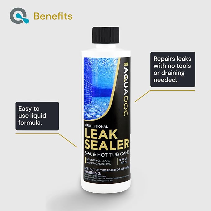 Sellador de Fugas para Spa 16oz AquaDoc miniatura 3