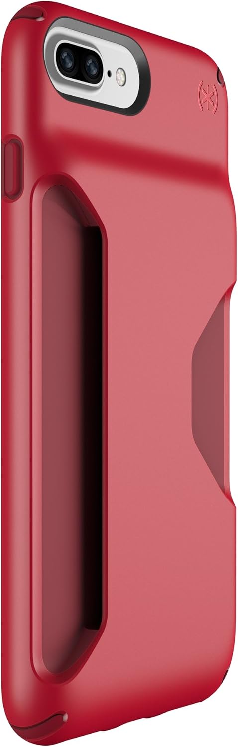Speck Products 106295-6925 Presidio Wallet Case for iPhone 8 Plus/7 Plus/6S Plus/6 Plus - Mars RED/Velvet RED