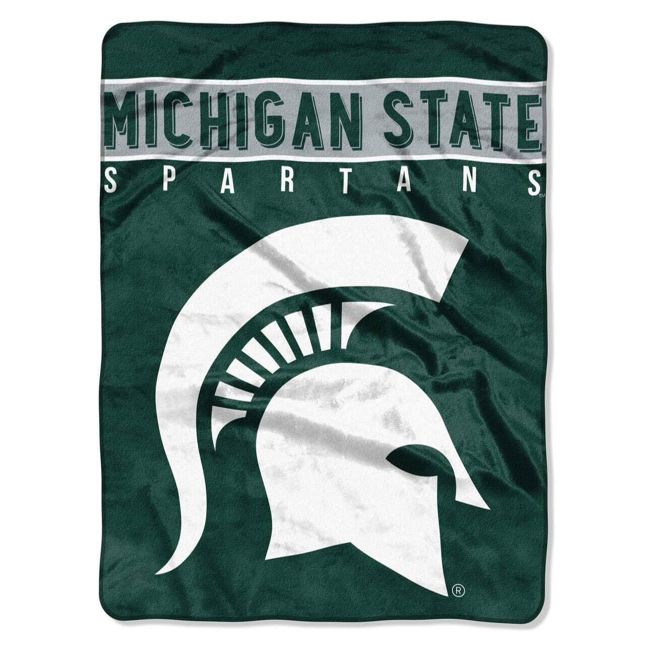 Northwest NCAA Michigan State Spartans Raschel Throw Blanket, 60" x 80", Basic
