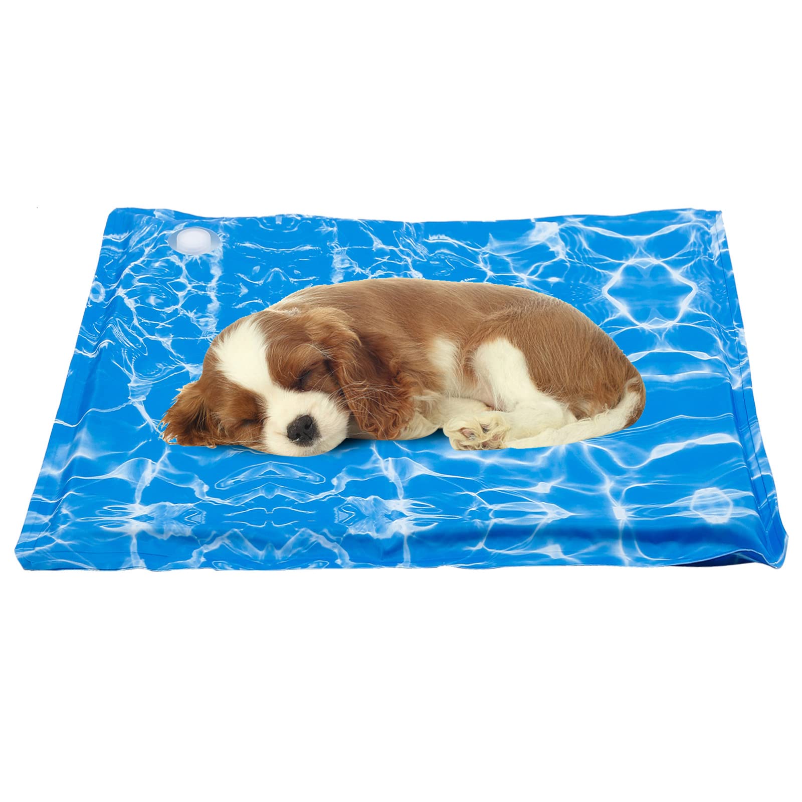 Dog Cooling Mat Water Injection Pet Cooling Mat Pad Summer Cooling Cat Bed  Mats for Dogs Cats Durable Cooling Dog Bed for Kennels/Car Seat/Pet Bed