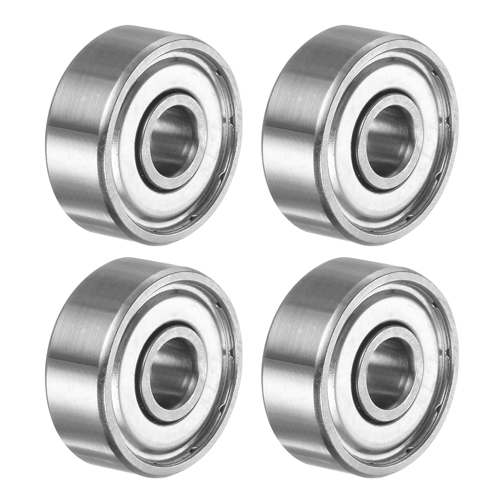 QUARKZMAN - Lot De 4 Roulements à Billes Guides 8x30x11mm Double Blindés En POM Blanc Pour Meubles Et Quincaillerie