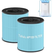 Tailulu Official AP100 Air Purifier Replacement Filter 2Pack Blue