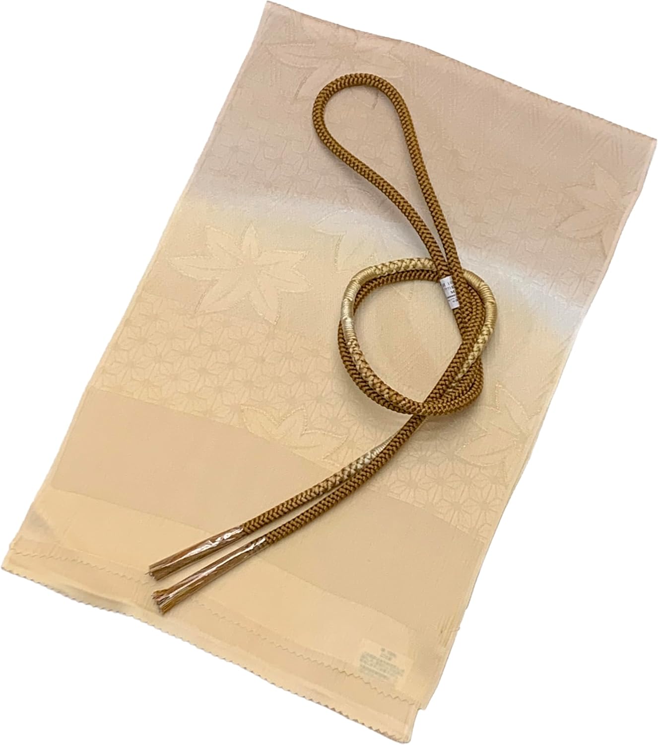 [京都室町st．] 帯揚げ 帯締め セット 正絹 丸組の帯じめ＆帯あげセット おしゃれ着にyu「クリーム系、ぼかし」OBJ2008