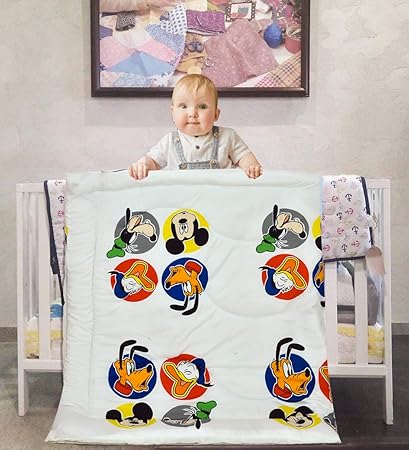 COZY FURNISH Babies, Kids Super Soft All Season Use Reversible Comforter, Blanket (200 GSM)(0-8 Years)(Size: L-60 Inches & B- 45 Inches) (Disney)
