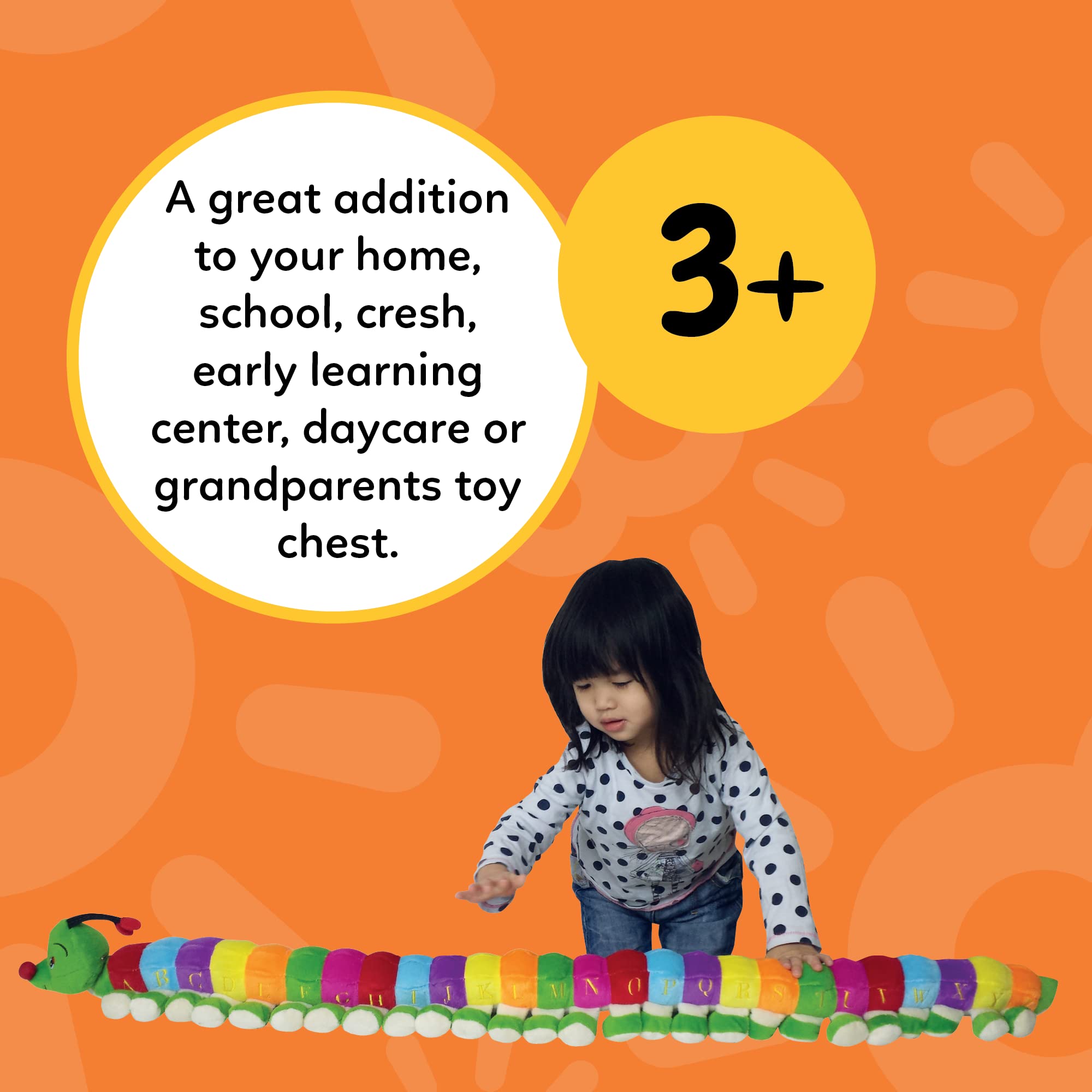 Eduk8 Children's Plush Alphabet Caterpillar – Casey Helps Kids