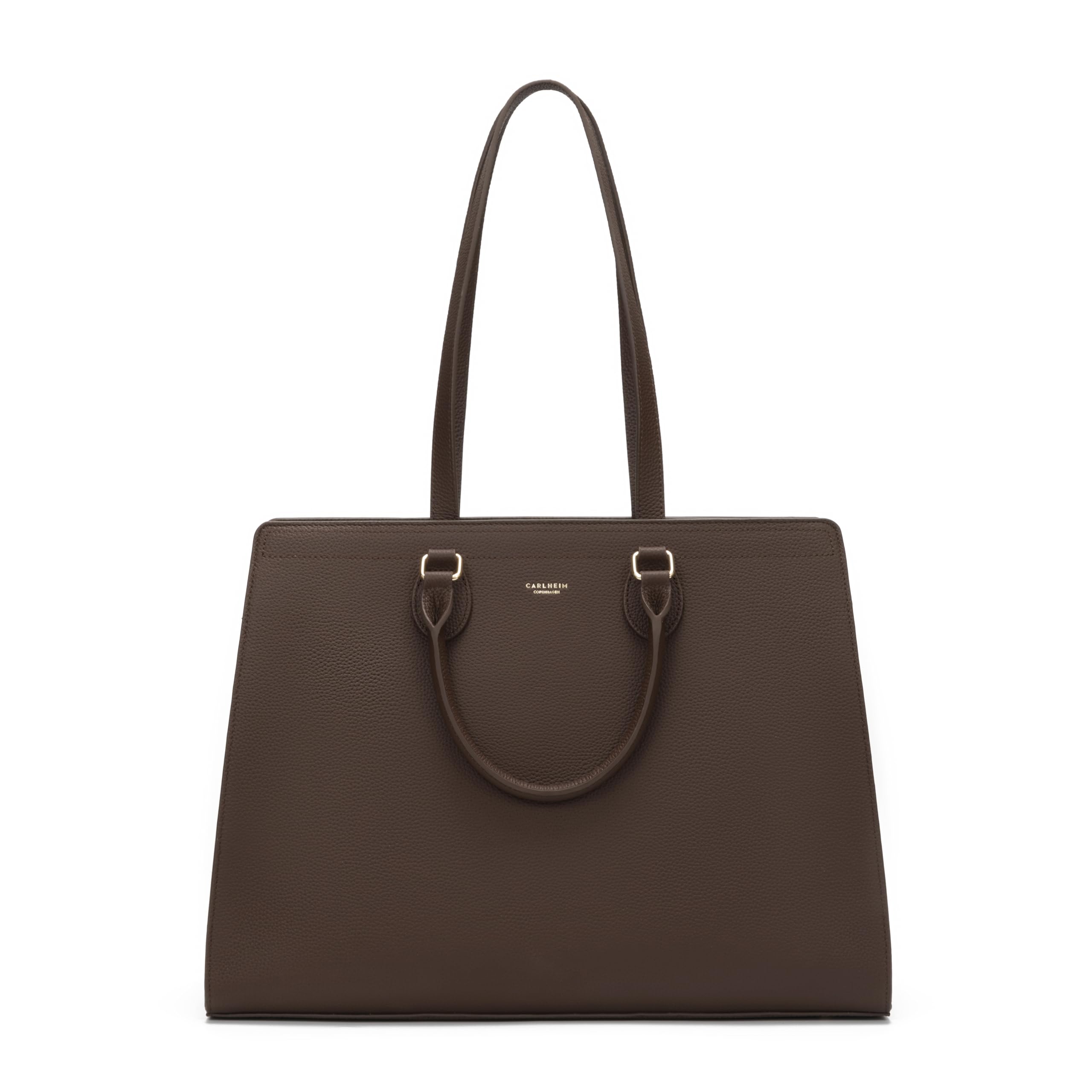 Carlheim, Gotland Genuine Leather Collection, Mary Genuine Leather Handbag (Brown), brown, Medium