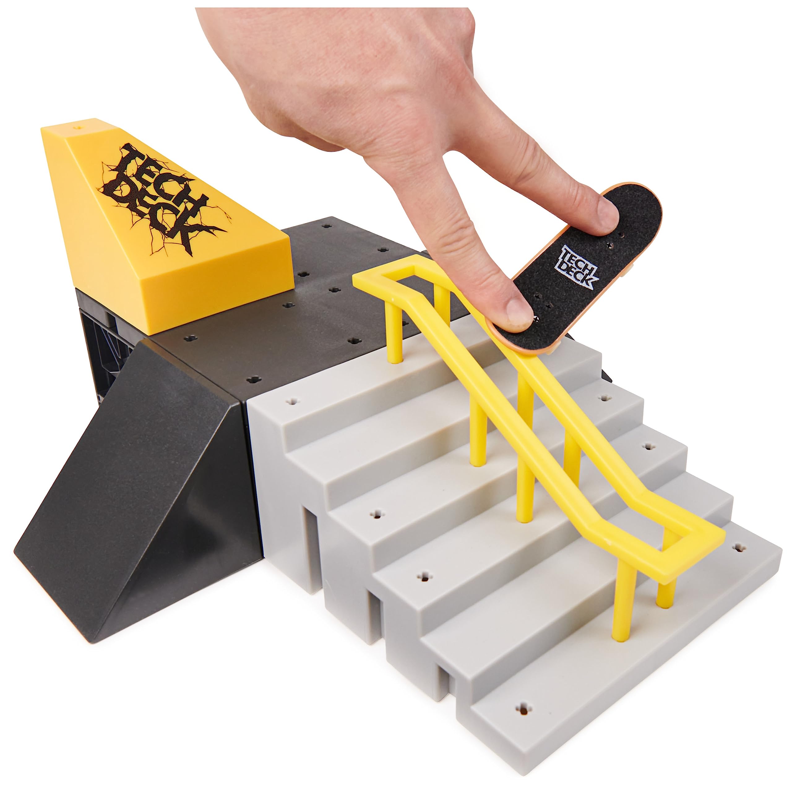 Tech Deck - Finger Skate - Starter Set X-Connect 100% Modulable À Construire Et Personnaliser + 1 Mini Planche Exclusive - Mini Skate Doigt - Jouet Enfant - Jeu Enfant 6 Ans Et + - Modèle Aléatoire