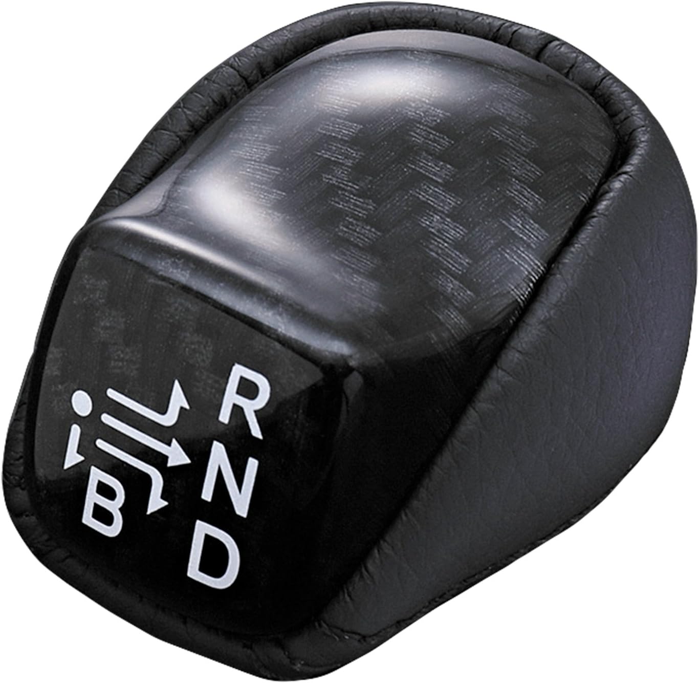 シフトノブ プリウス ZVW50 50系 ブラックカーボン ブラック レザー 純正形状 インテリアパーツ 内装 パーツ ドレスアップ