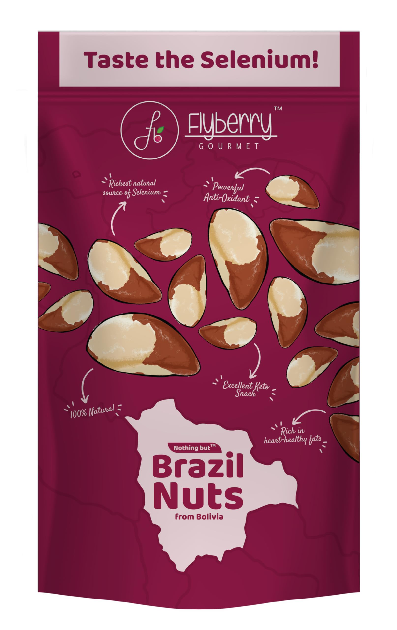 Flyberry Gourmet Premium Jumbo Brazil Nuts, 500g | 100% Natural | Imported from Bolivia | Rich in Selenium & Iron | Best for Cholesterol (B0CJVPWQ5V) Amazon Price History, Amazon Price Tracker