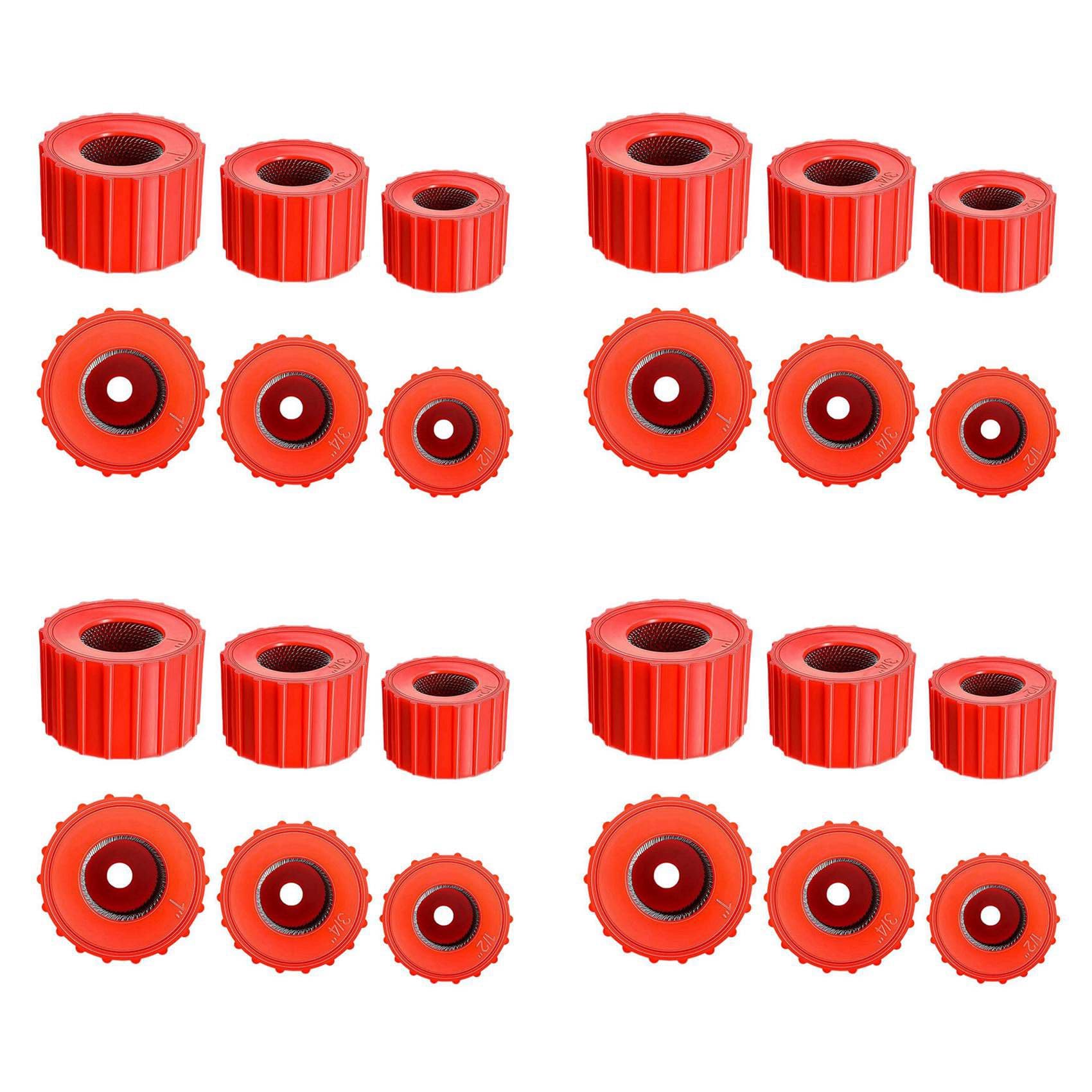 Ctrlzs 24 Pieces Copper Pipe Cleaners, Handy Sized Plumber, Tube Cleaning Brush For Copper, Copper Pipe Cleaner (3 Sizes)