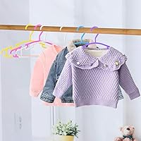 Vista 6 de Perchas de bebé GoodtoU, paquete de 100 ganchos de plástico para niños pequeños, ganchos para ropa de bebé, para organización de armario, guardería