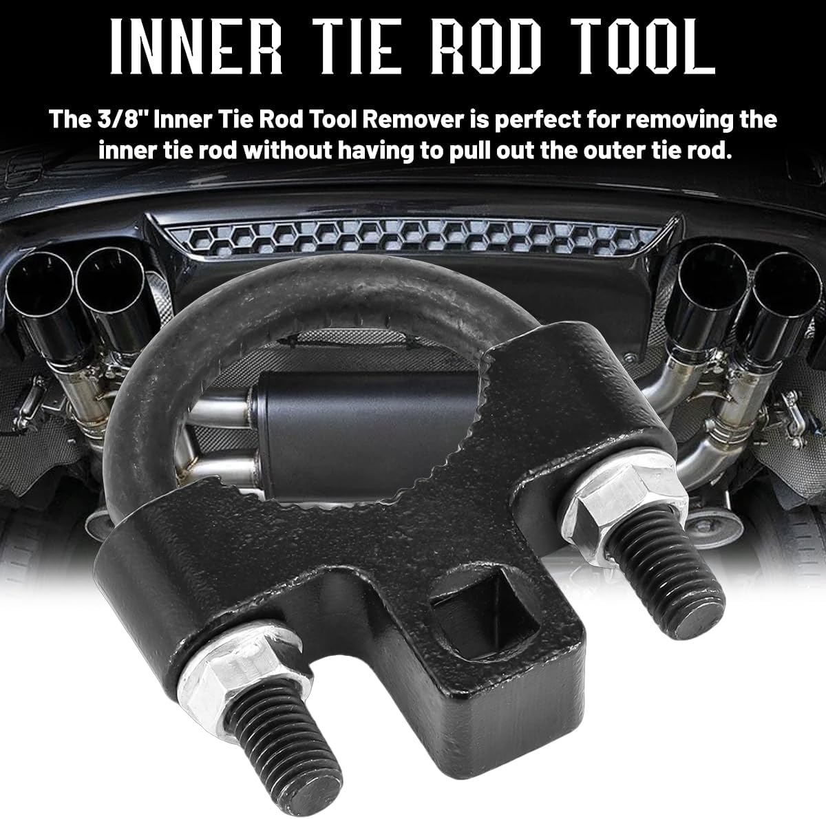 Car Inner Tie Rod Removal Tool, 27-42mm Vehicle lnner Tie Rod Hex Wrench Repair Tool with Non-Slip Teeth, Automotive Accessories, Universal for Truck Sedan Motorcycle