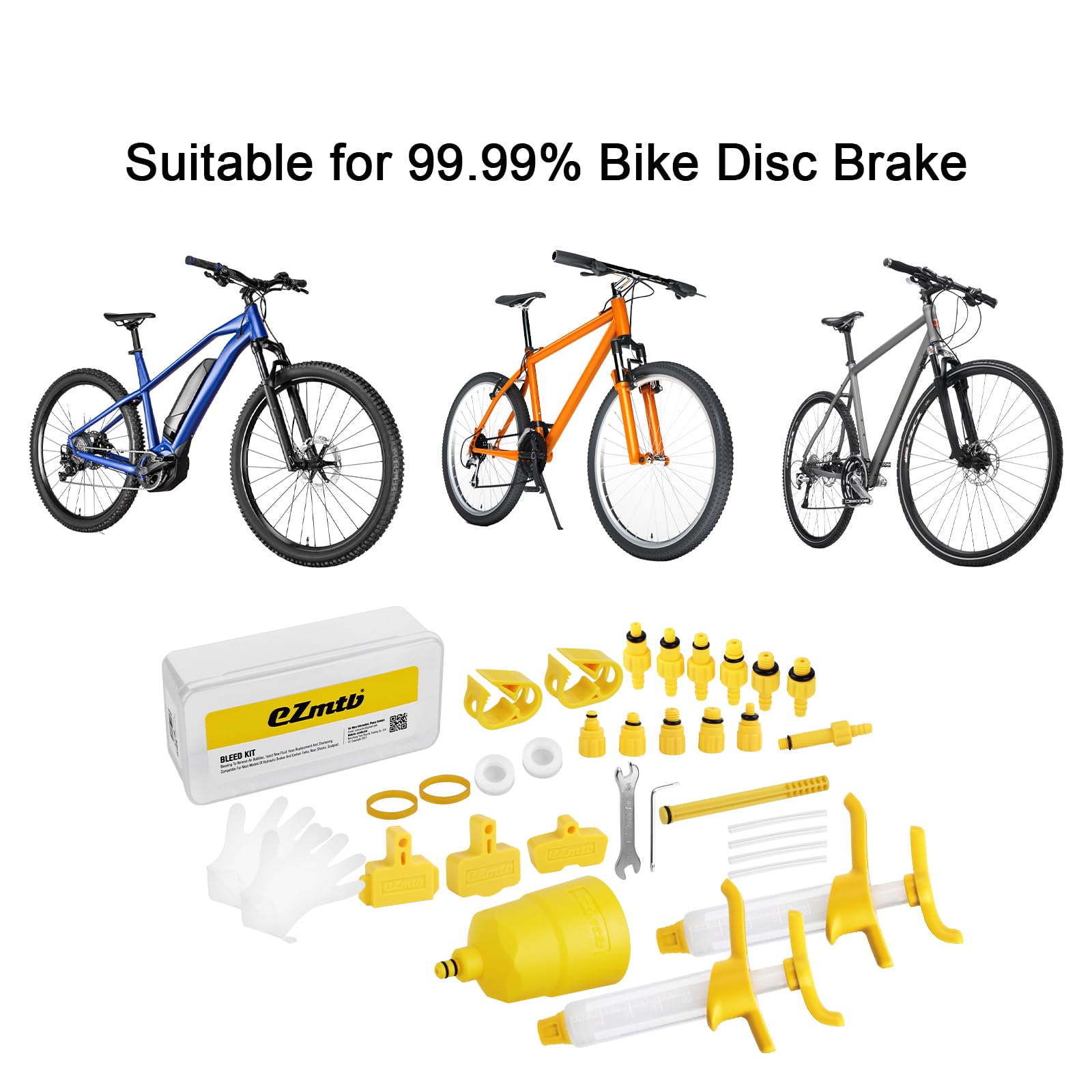 Kit Purge Frein Vélo Universel - Compatible Shimano, Magura, Tektro - Outil Professionnel Pour VTT Et Vélo De Route