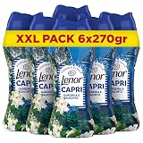 Lenor Profumatore Bucato Lavatrice, Perle Profumate, Capri, MEGA Formato 6 x 270g, Intensificatore Di Profumo